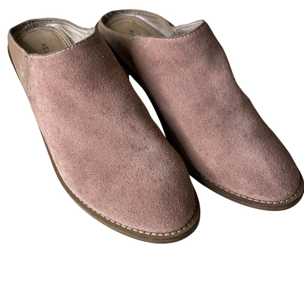 Kelsi Dagger Slip On Pink Suede Leather Mules Booties Western Bohemian Boho‎ 6.5